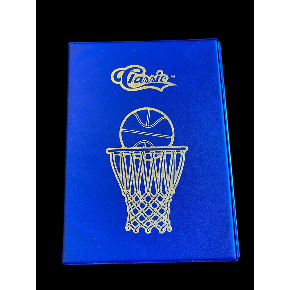 Classic Basketball Card Album Vintage EMPTY Blue 70s 80s 8" x 6"